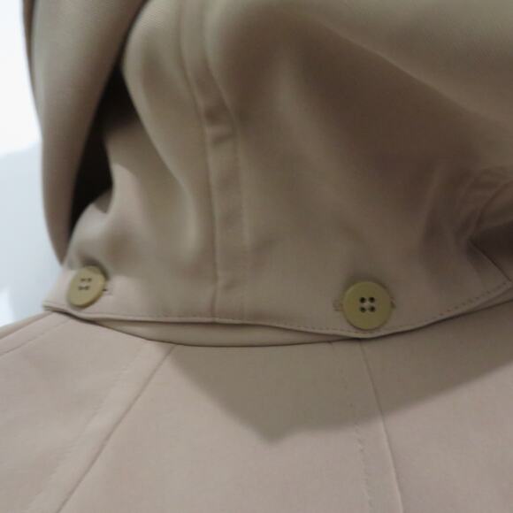 London Fog Womens Sz XXL Khaki Long Line Open Front Trench Coat Long Line Jacket - Picture 6 of 8